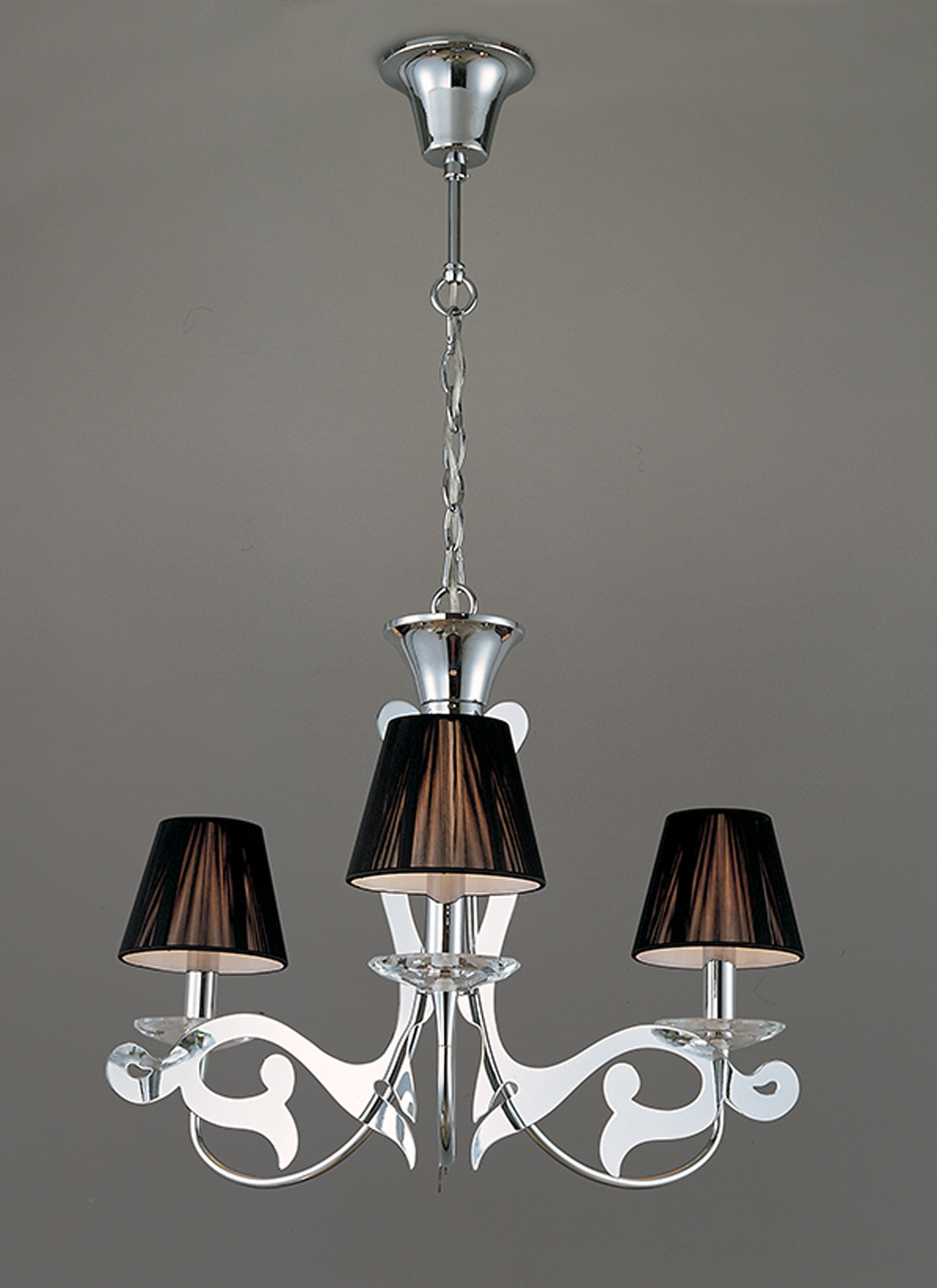 Acanto Polished Chrome Ceiling Lights Mantra Multi Arm Fittings